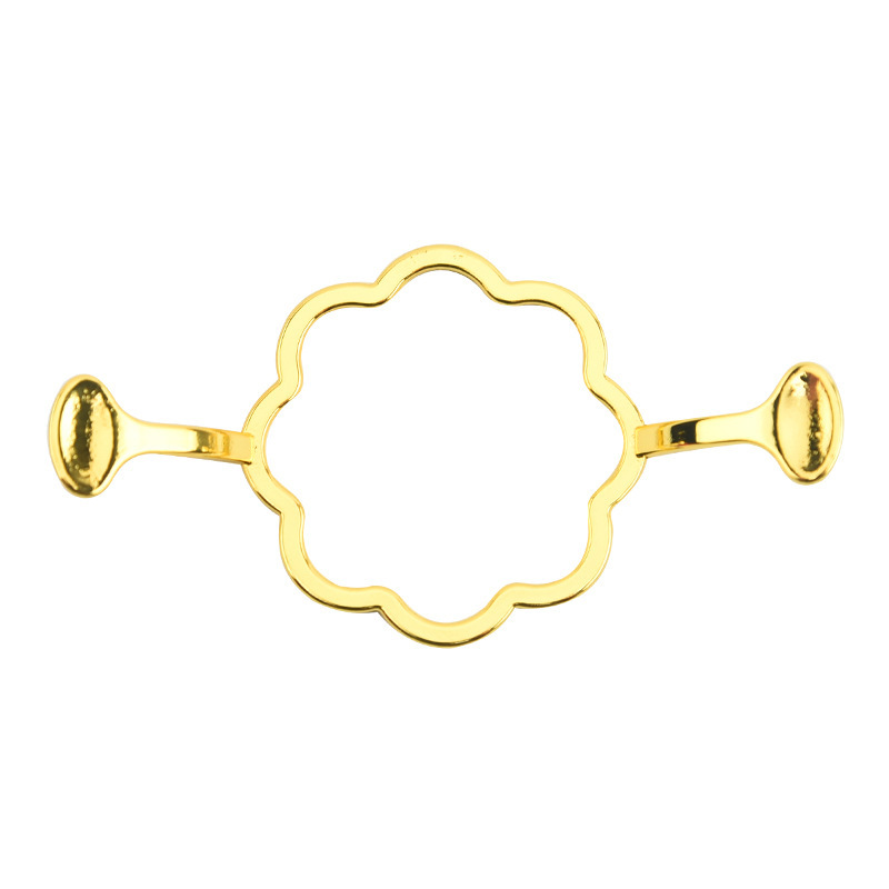 Nuevo sello de cera de pintura al fuego Molde de sellado de cera de metal Fijador de pintura al fuego Forma de flor redonda