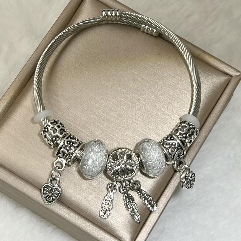 Japanese and Korean Style Lucky Dream Catcher Bell Bracelet Female Temperament Korean Style Simple Student Mori Style Girlfriend Leaf Bracelet