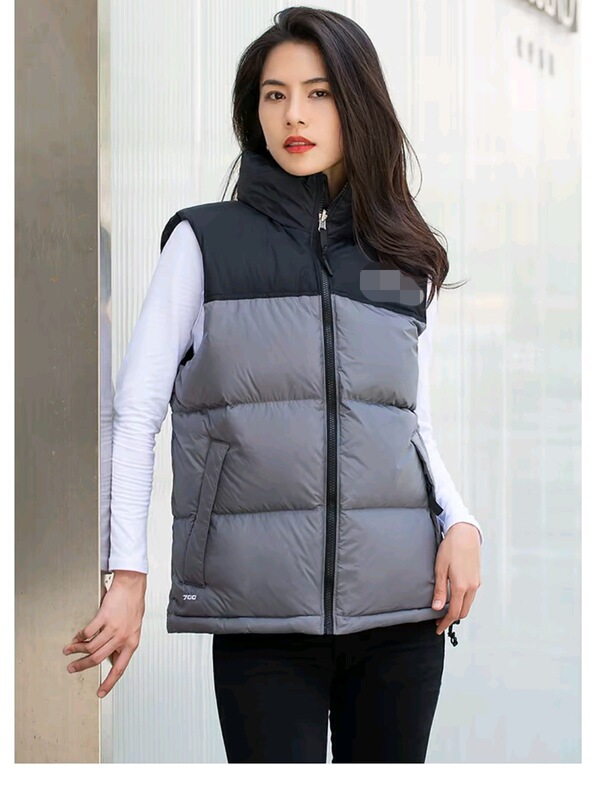 2025 Putian North Face 1996 down Jacket Vest Similar Style Us Version Tnf700 Puffy Embroidered Warm Vest