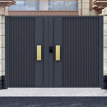 定制铝合金庭院门中式高端别墅庭院大门户外院子门花园入户门双开