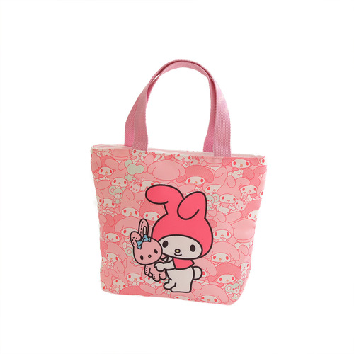 Japanese style cute multi-head series cartoon canvas hand storage bag outing tote bag lunch bag lunch box bag