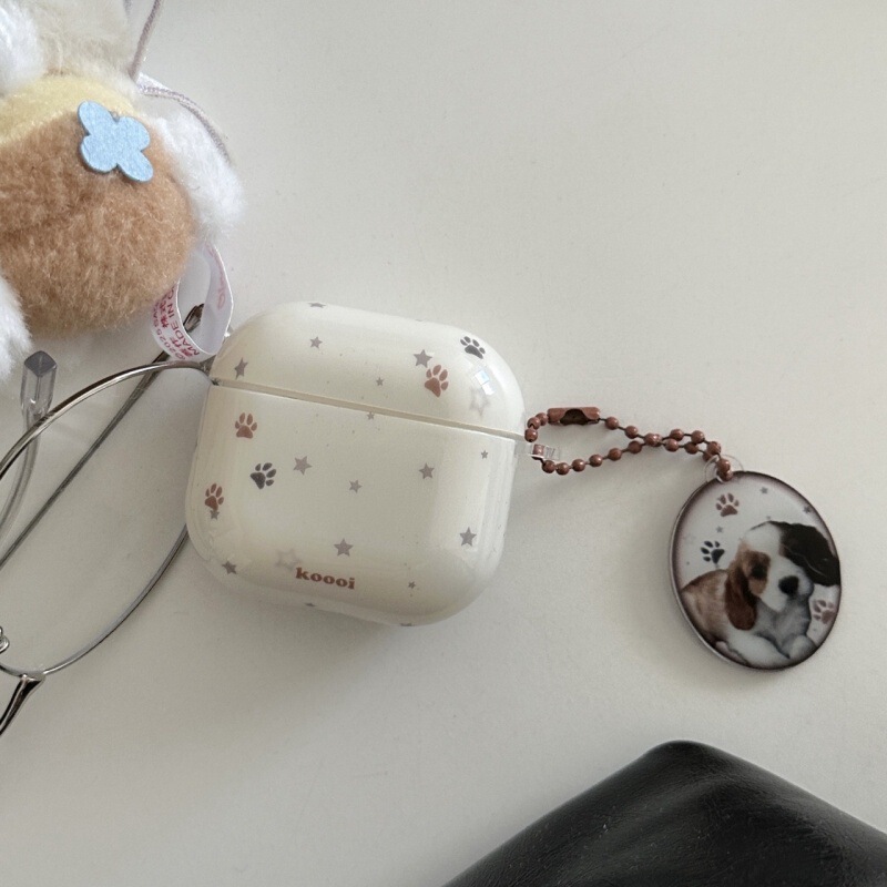 Star Footprint Case for Apple AirPods 4 Protective Cover 2025 Pro 3 Earphone Case Wireless 4 Pendant Korean Style 2Nd Generation