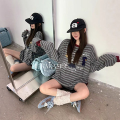 ME KAKAMEE十三行秋慵懒趣味卡通MQ立体围巾休闲大版卫衣女 8922