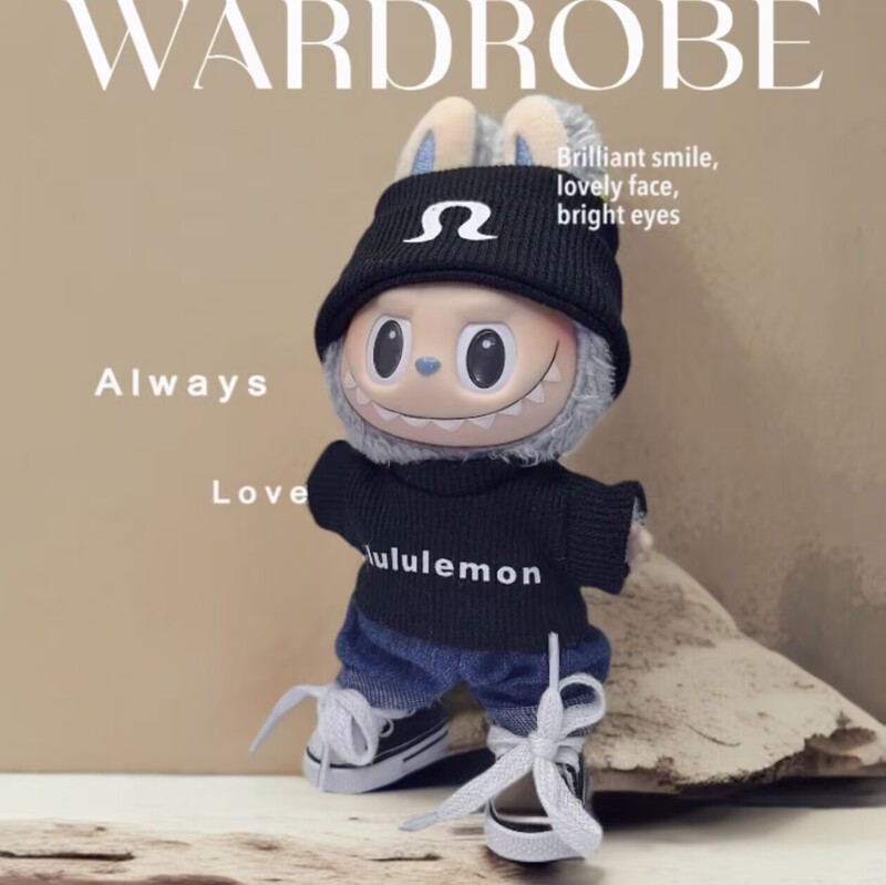 ラブブ 17cm ペンダント服 ファッションベスト 交換用 ラブブ 15cm 第二世代 座りパーティードール服|undefined
