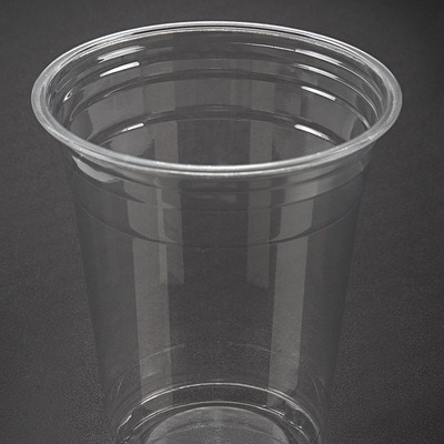 供应16oz/500毫升一次性PET塑料杯吸管杯饮料杯水杯塑胶杯果汁杯