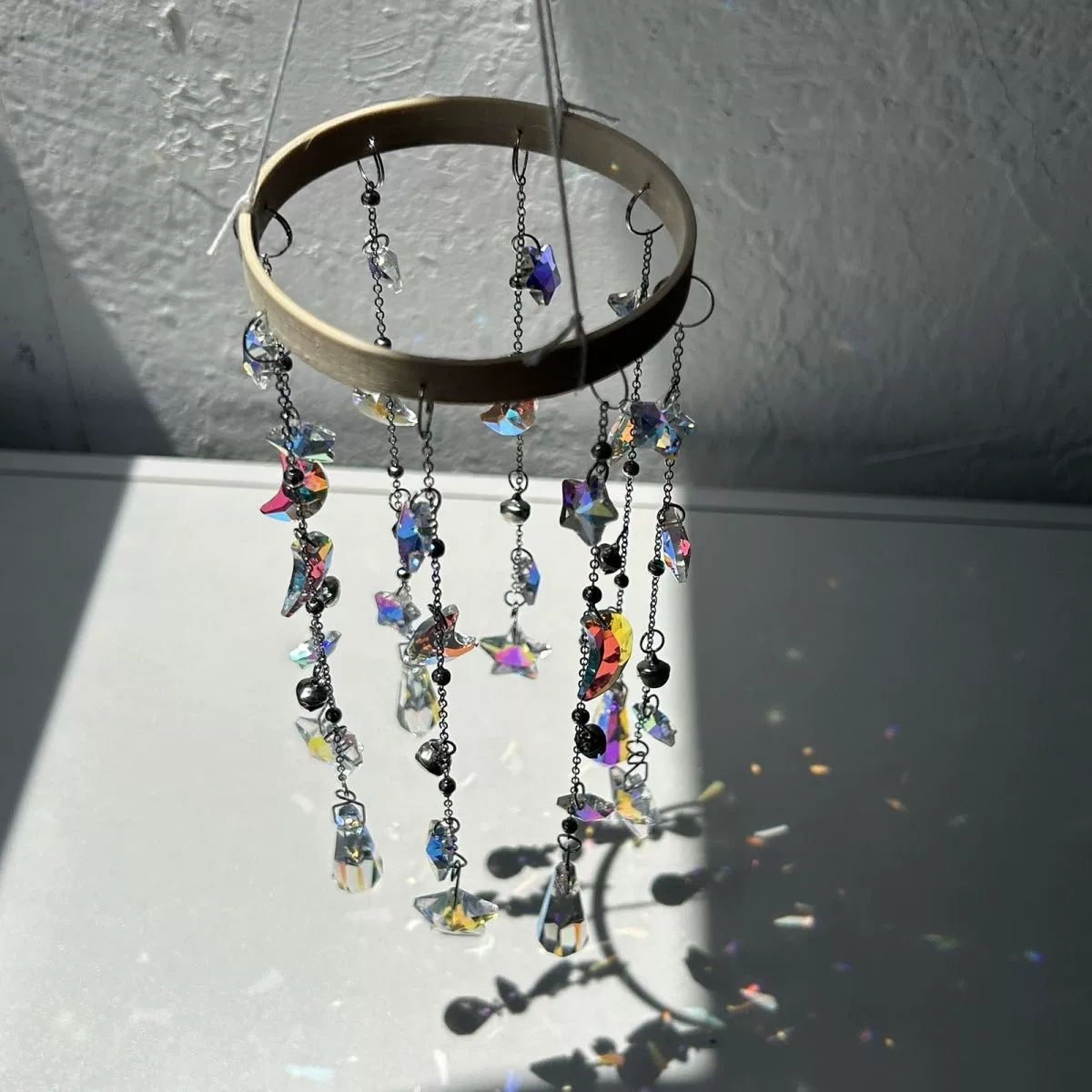 Ловец солнца, хрустальный колокольчик, подвесной призма для двора, спальни, окна, зеркало, световой куб, хрустальный Ловец снов, подвесное украшение