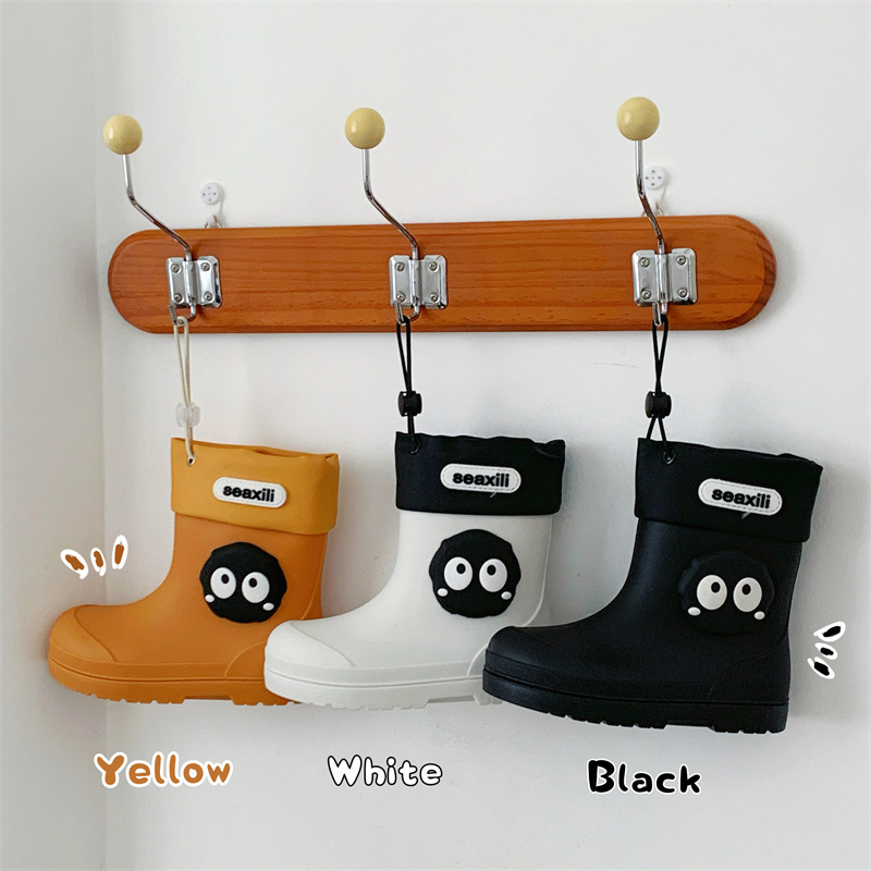 Cartoon Kidsren's Rain Boots for Boys and Girls, Small and Medium-Sized Kidsren's Water Boots for School, Special Non-Slip Rain Boots for Kindergarten