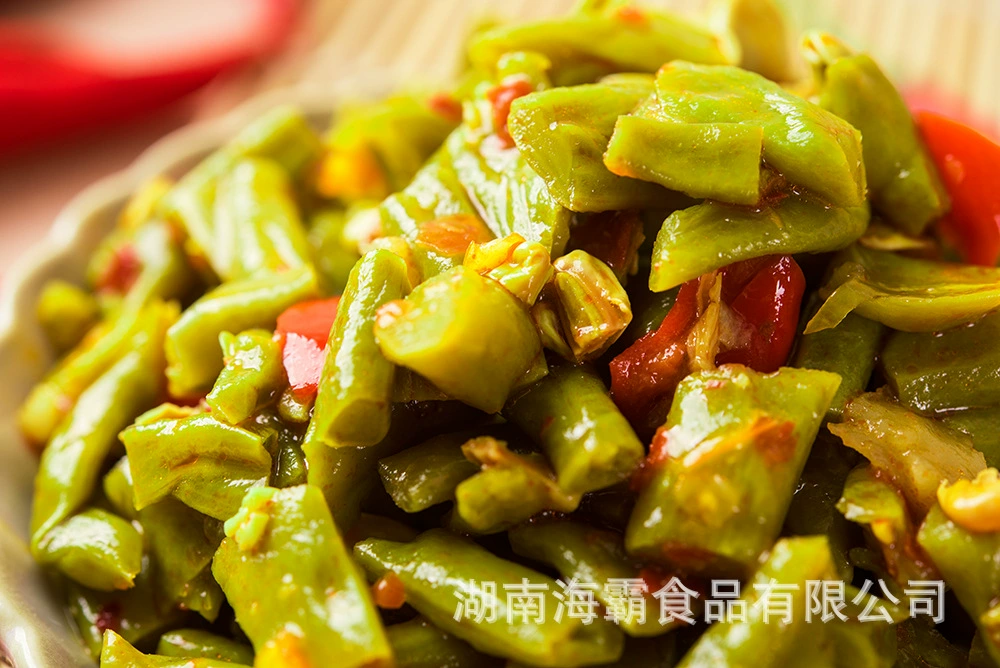 Хунаньская острая фасоль 30 г в коробке, закуска оптовая, овощи, готовая еда, закуска в порционных пакетах