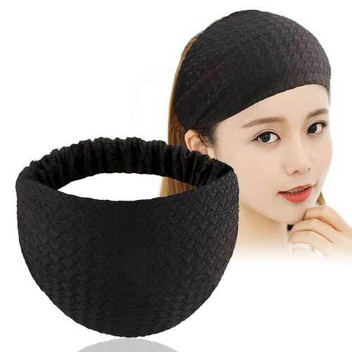 New Wide-Brim Hemispherical Fringe Lace Double Elastic Washable Hair Clip Headband for Women Windproof Postpartum Head Scarf