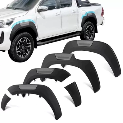 Suitable for Hilux Revo 2016-2024 Hilux Front Wheel Eyebrow Front Wheel Cover Front Wheel Eyebrow Decorative Strip (Wheel eyebrow)