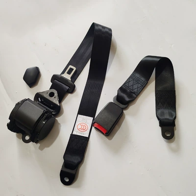 safety belt, Car seat belt - plastic-coated-k3-45cm-semi-closed-webbing-base