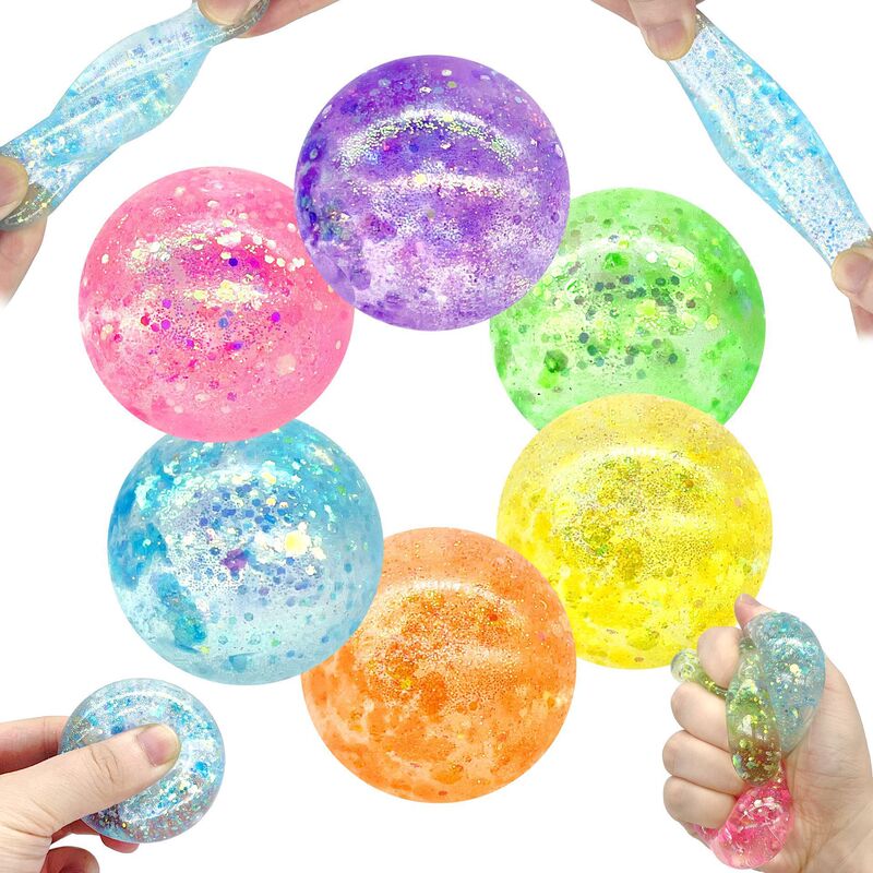 Amazon's Best-Selling Maltose Ball Slow Rebound Popular Pinch Ball Sequin Squeeze Decompression Ball Vent Toy Wholesale