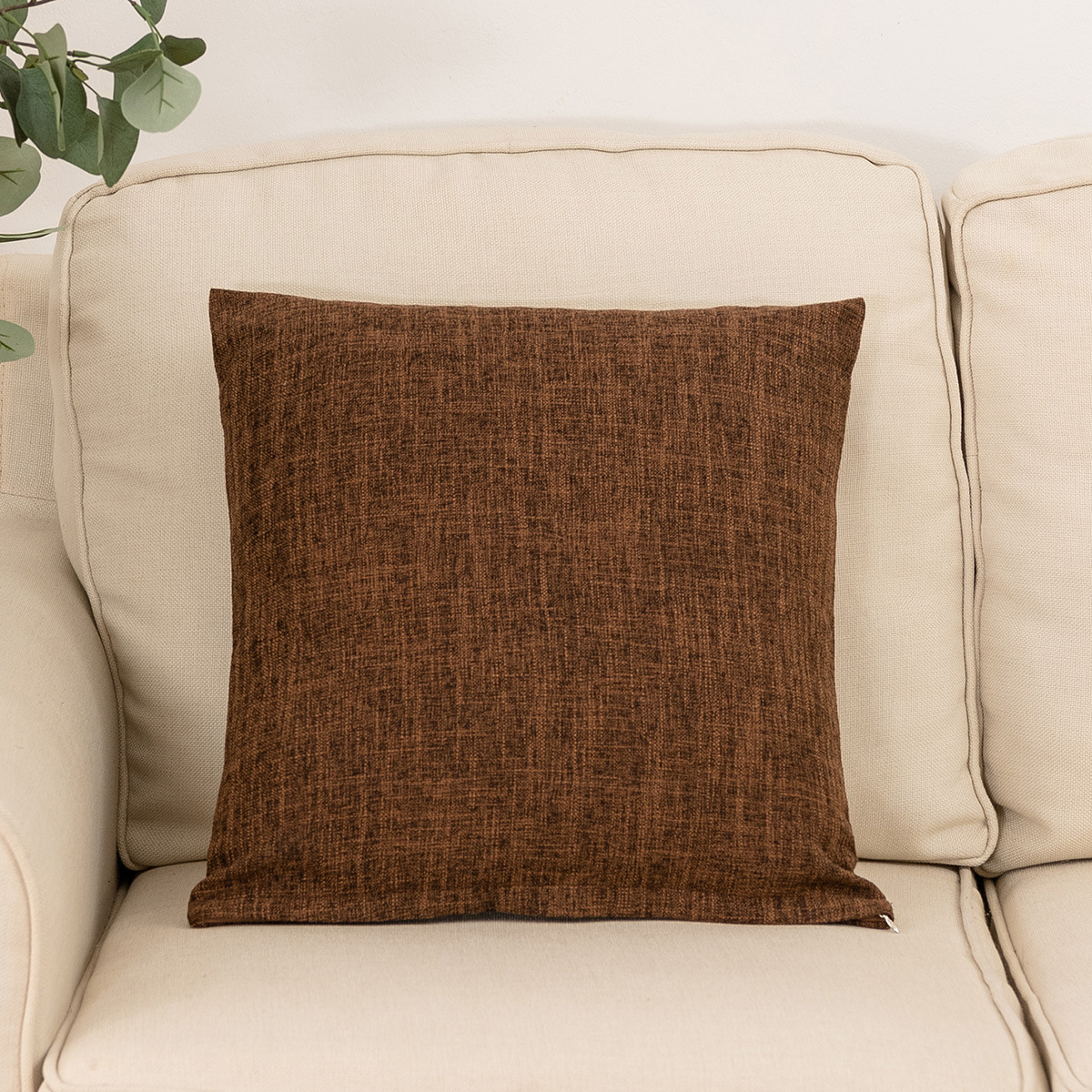 Home textile and household products solid color square cushion cover with pillowcase_voghion.com