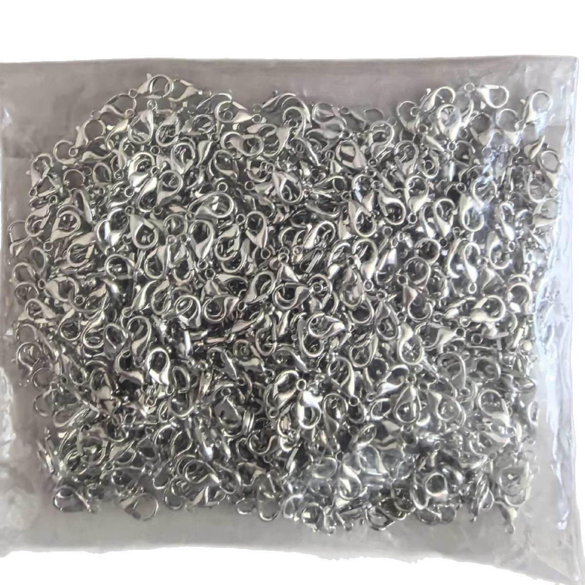 302 hebilla de langosta collar de aleación de 12 mm pulsera material de joyería galvanizado 1000 piezas / paquete de joyería accesorios de hebilla lote image 6