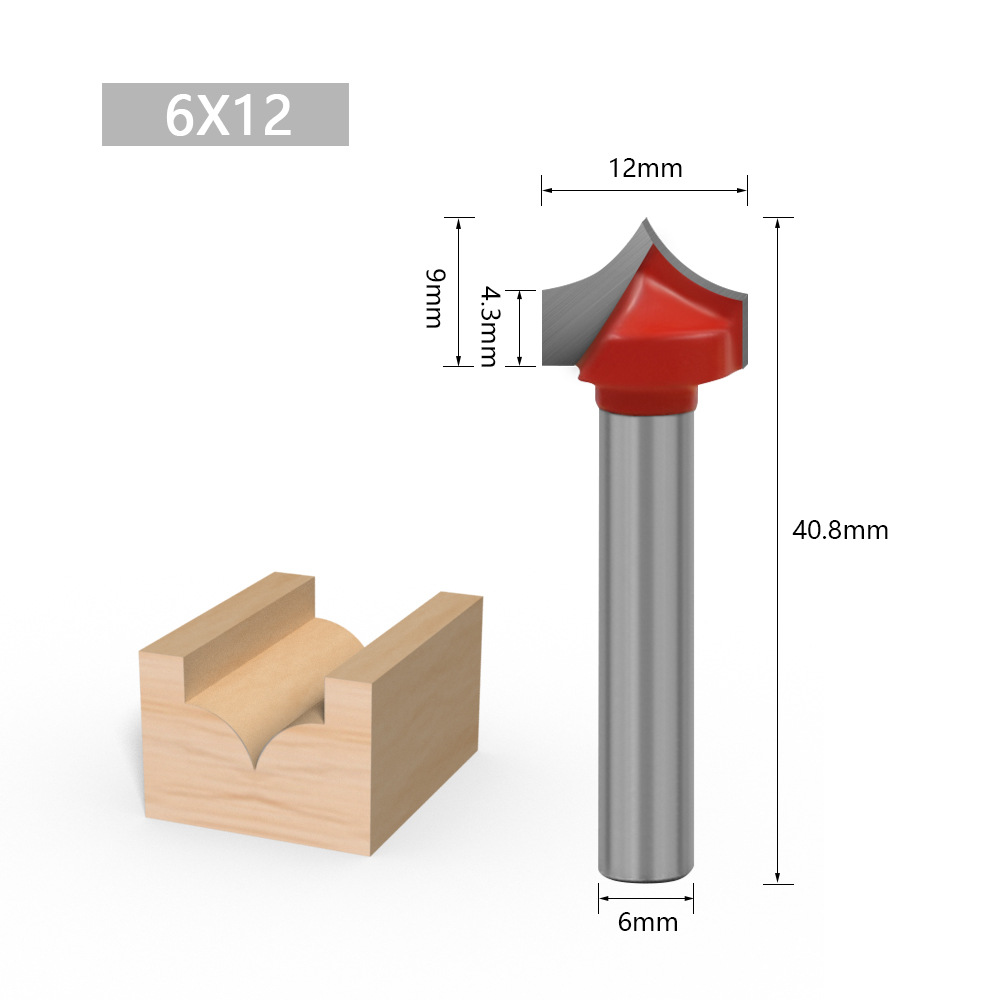 Juego de 6 cuchillos de tallado puntiagudos, cortadores decorativos para carpintería, herramientas para máquinas de grabado, cuchillos para paneles de puertas, cuchillos de tallado de precisión.