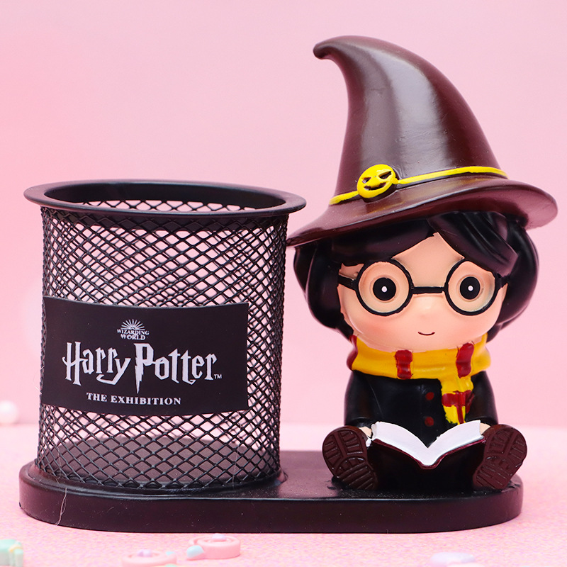 Douyin venta caliente red tela tela portalápices resina creativa decoración de escritorio caja de almacenamiento suministros para estudiantes regalos para niños