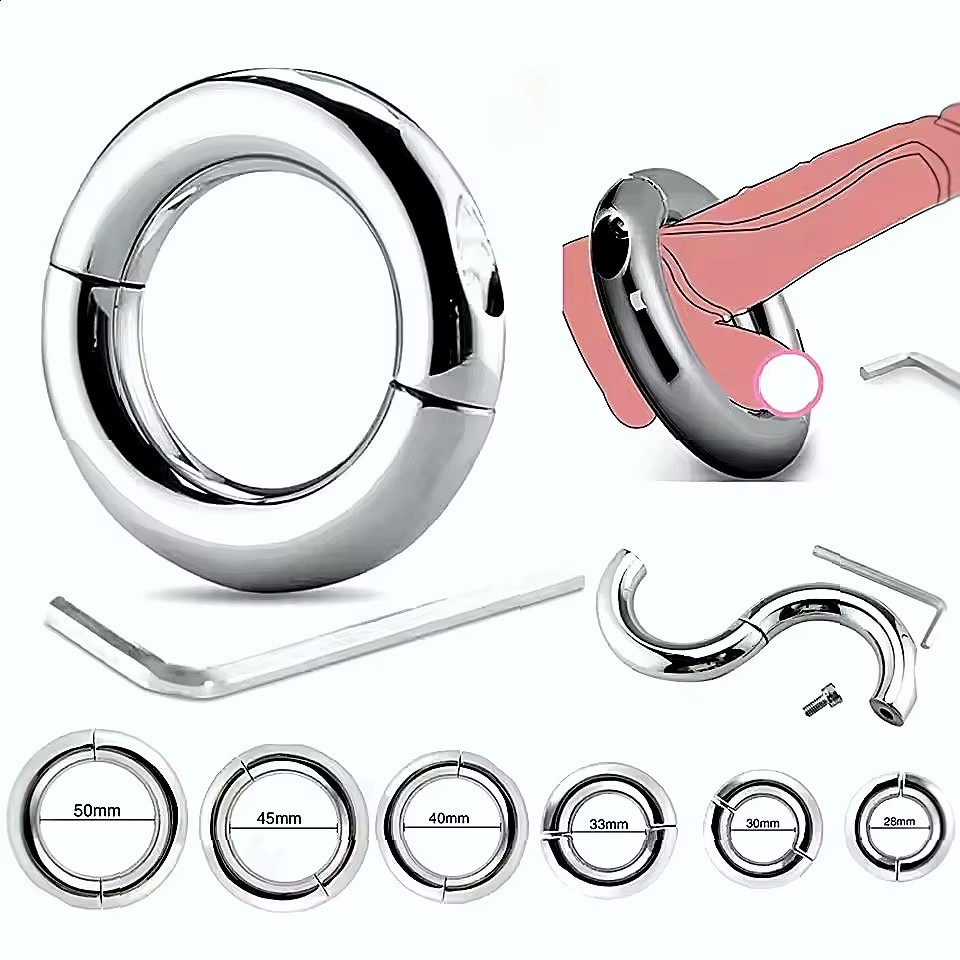 Metal Scrotum Weight Ring, 50mm Inner Diameter Zinc Alloy, Non-Vibrating — detail image 10