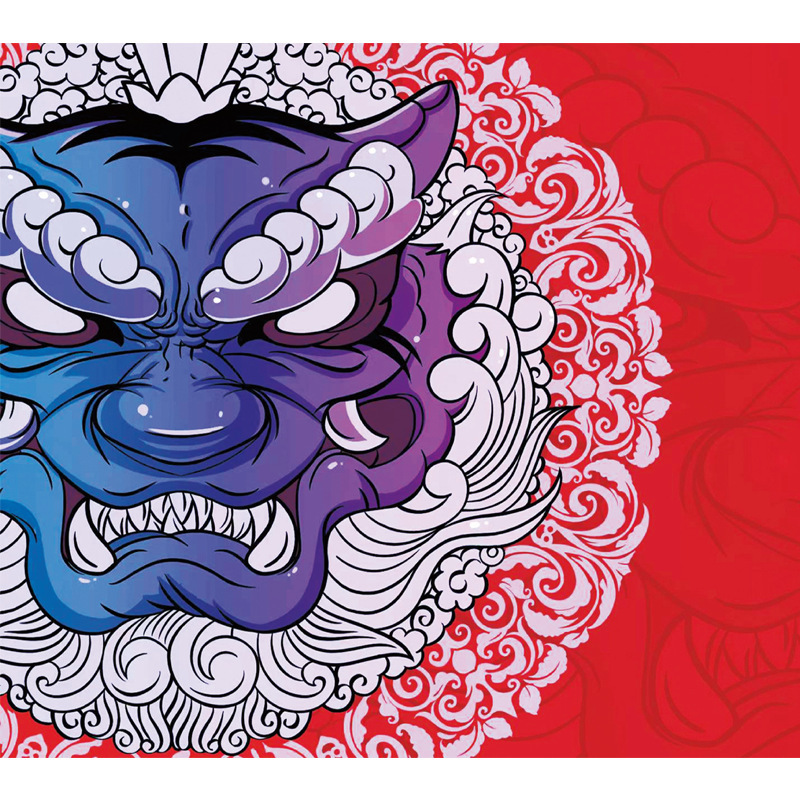 붉은 불의 부적 불 구름