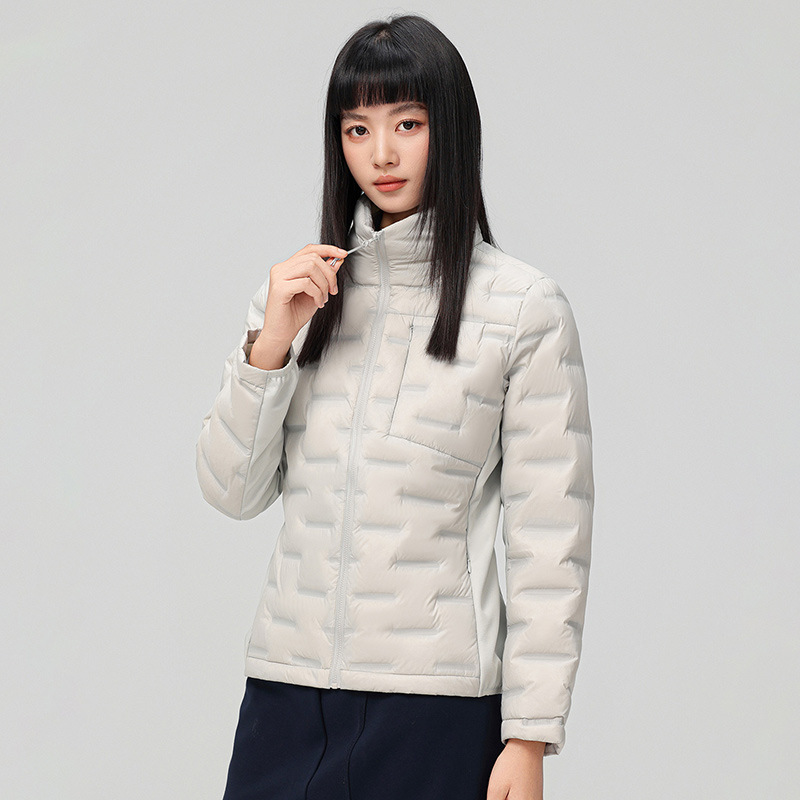 2025 otoño y invierno nuevo collar de abrigo delgado 90 chaqueta de plumón blanco caliente abrigo universal hombre