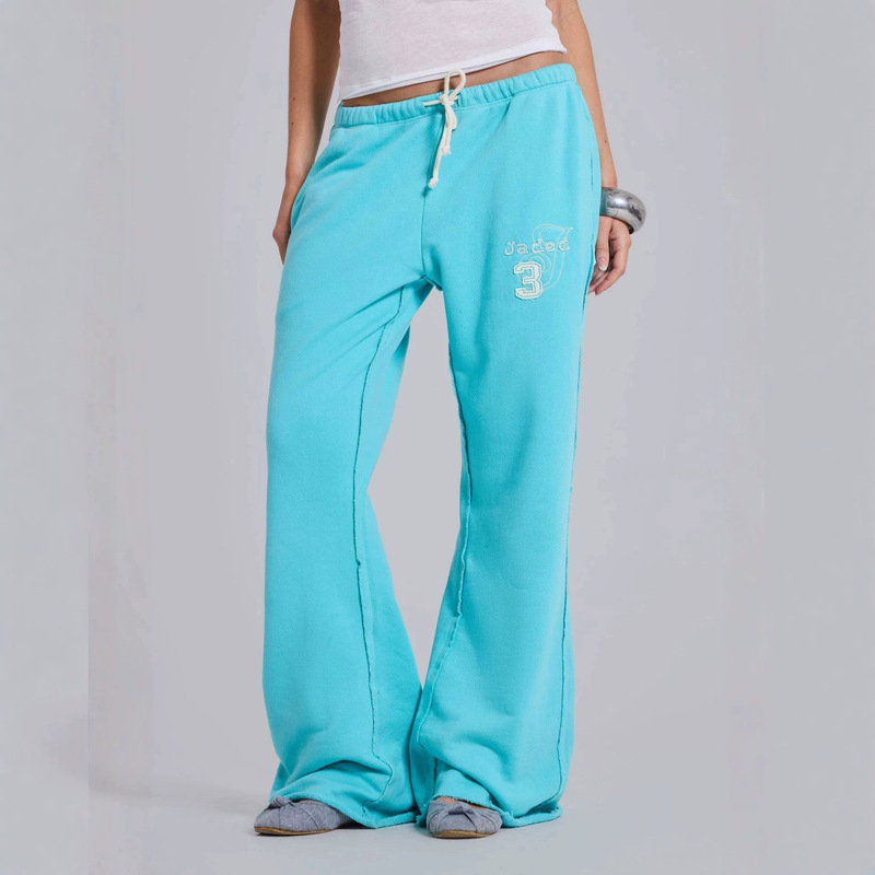 Spring New American-Style Pants for Men and Women, Elastic Patchwork Casual Pants, Trendy Retro Loose Straight Wide-Leg Pants Ins