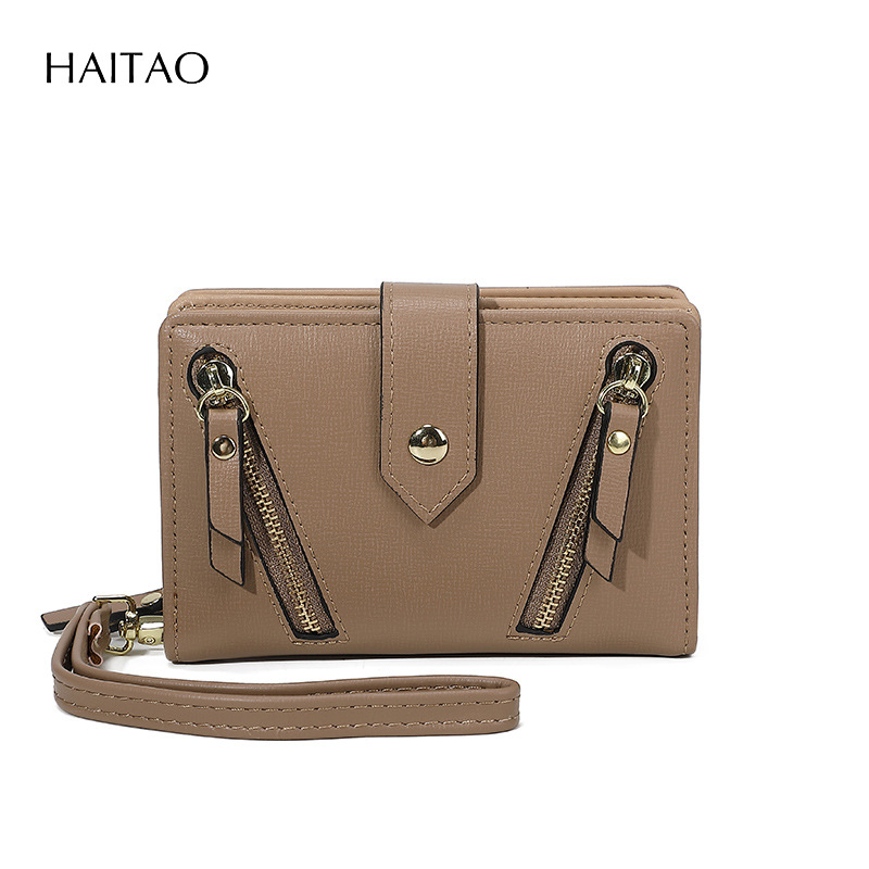 2025 primavera nueva tendencia callejera personalidad doble billetera de mujer popular bolso corto bolso multifuncional