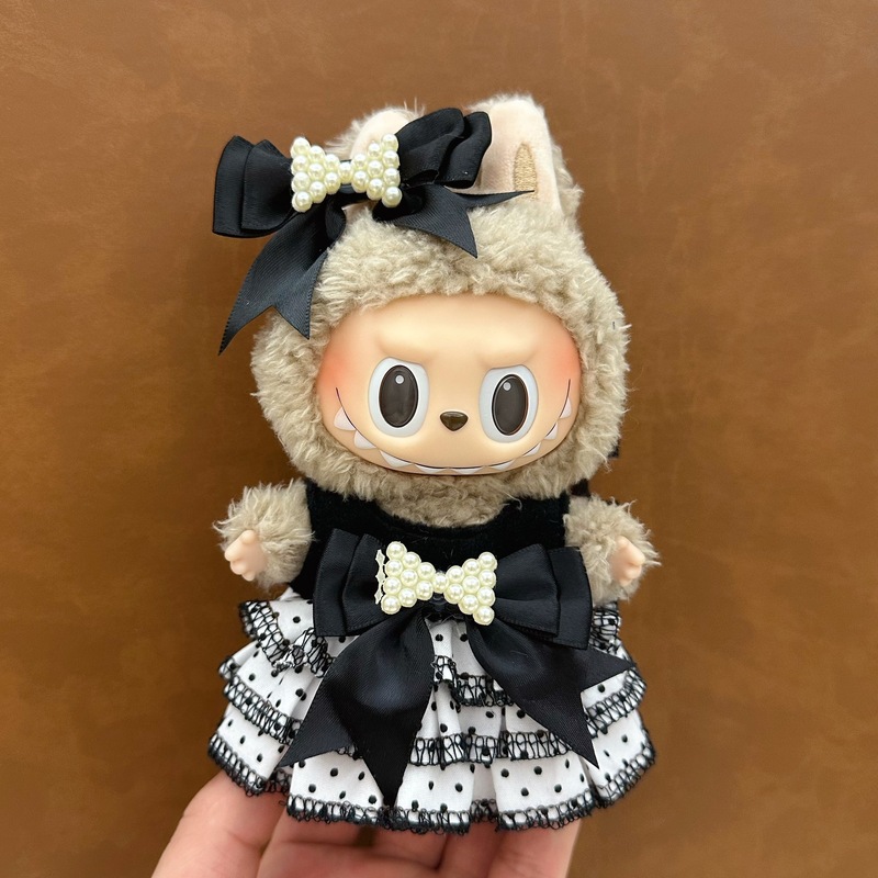ソースメーカー卸売ラブブ人形服 17 センチメートルラブブブラインドボックスペンダント第一世代と第二世代のビニールぬいぐるみ|undefined