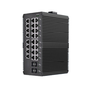 Industrial Grade Din Rail 4 Optical 24 Electrical Managed Switch 12-36Vdc | Poe48-56Vdc Dual Redundant Power Supply