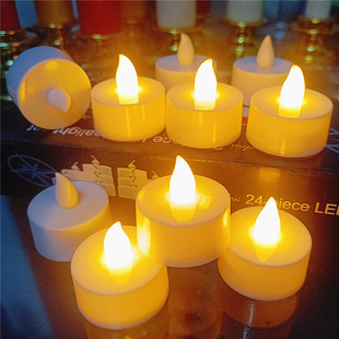 Led Digital Small Candle Light Round Smoke-Free White Proposal Atmosphere Birthday Room Decoration Props