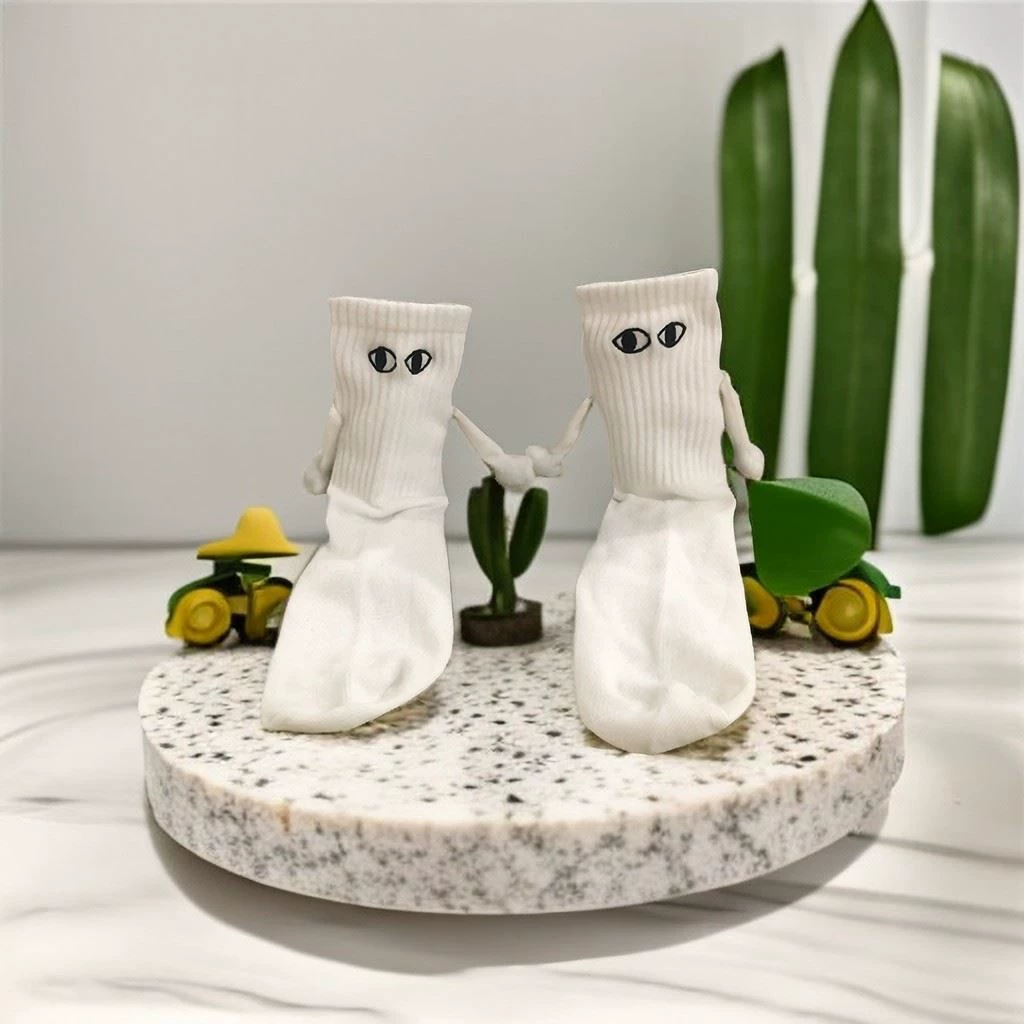 Socks, strong magnet, cute doll, for beloved, internet celebrity