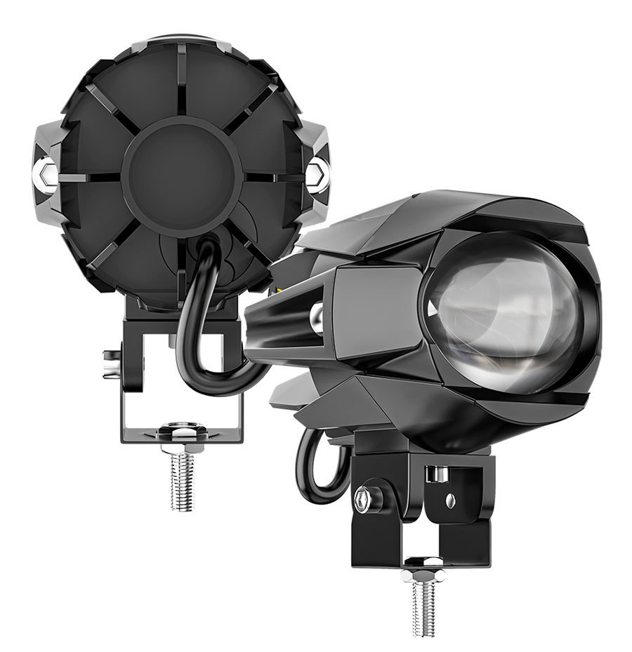 Cross-border hot sale car and motorcycle spotlight LED modified external lens waterbird monocular binocular auxiliary headlamp