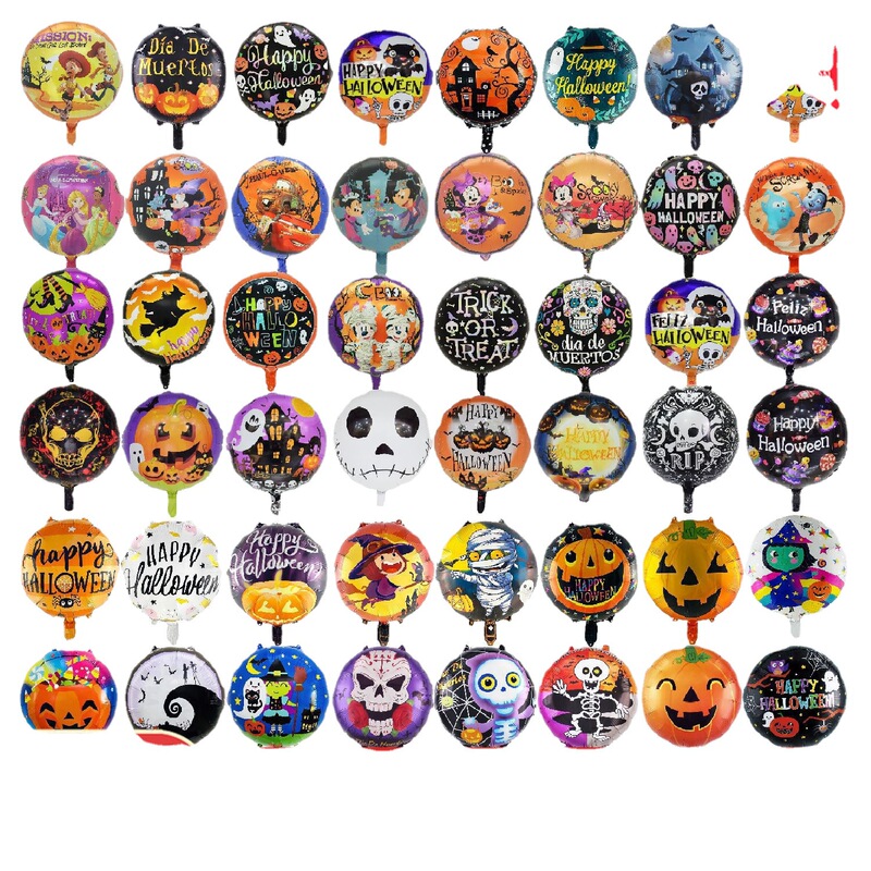 18 Inch Halloween Balloon Decoration Aluminum Ball Skull Ghost Theme Party Scene Decoration Balloon 18 Inch Halloween Balloon Decoration Aluminum Ball Skull Ghost Theme Party Scene Decoration Balloon