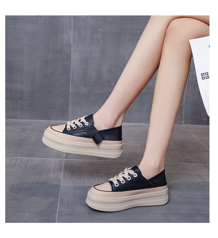 2023 Nuevos zapatos pequeños de pizarra informales, versátiles y de dos usos_voghion.com