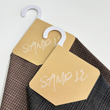 环保纸菱形挂卡加厚面料皮料窗帘布样品色卡挂样服装纺织吊卡印刷