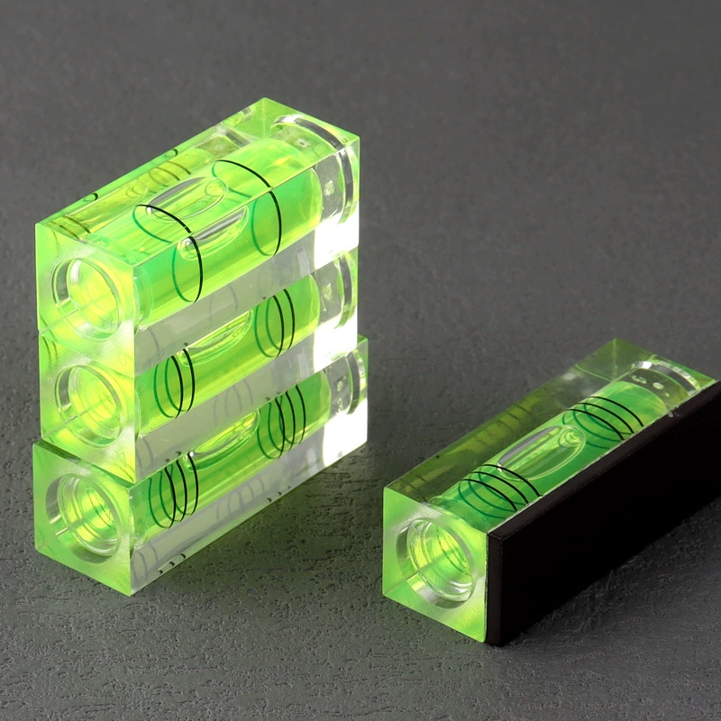 С магнитным большим квадратным трехпроводным горизонтальным пузырьком 15*15*40 мм акриловый магнитный уровень с горизонтальным линкором