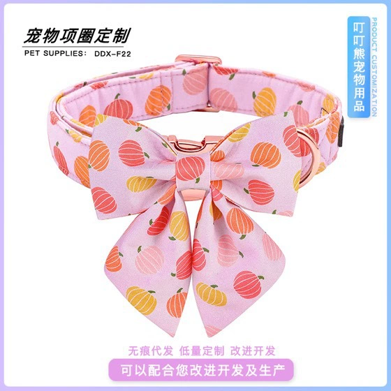 Трансграничный мультяшный галстук-бабочка для домашних животных, праздничное кольцо на шею, кулон, Пряжка из сплава, съемное ожерелье для кошек, бант, ошейник для кошек и собак