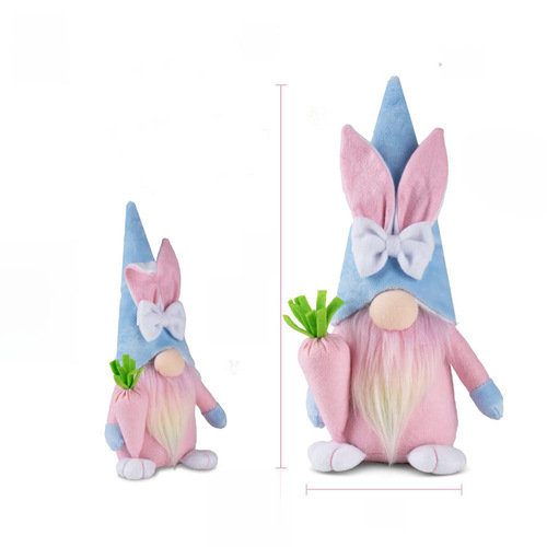 Cross-border new product Easter rabbit faceless doll radish egg decoration set party atmosphere arrangement ornament