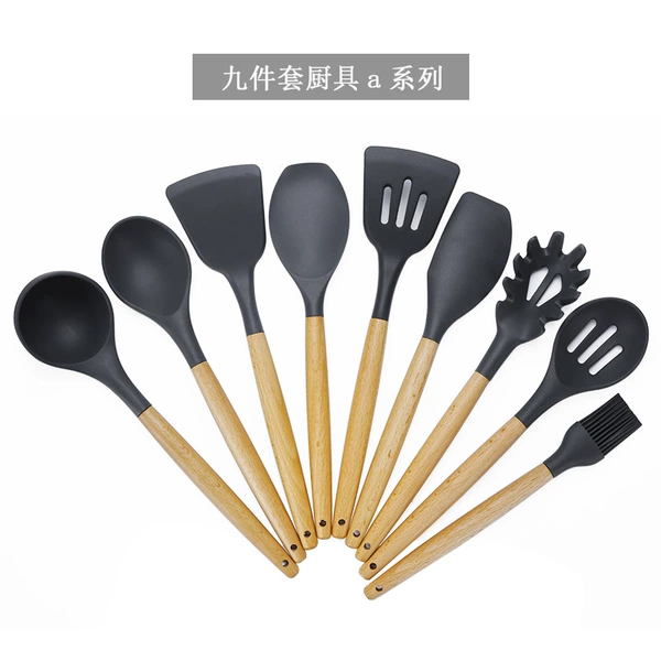 Dark gray A model 9 -piece color box is equipped with oil brush