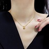 Asymmetrical pendant, retro necklace stainless steel, chain for key bag , universal sweater, Korean style, simple and elegant design