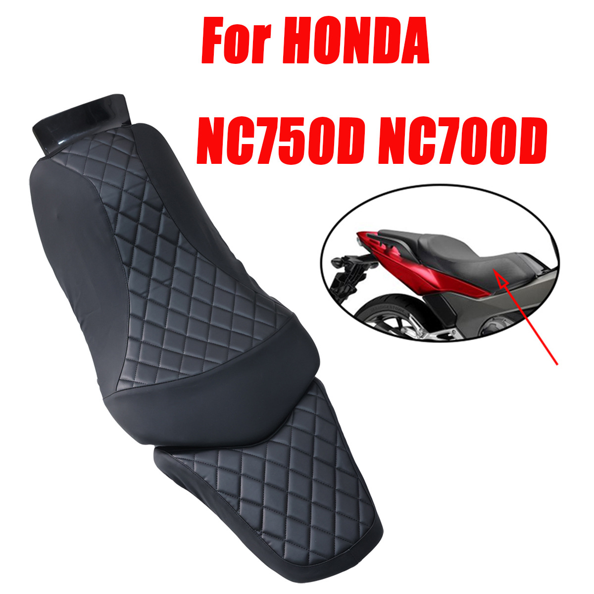 Suitable for Honda Honda Nc750D Nc700D Seat Cushion Cover Modification Accessories Sponge Seat Cushion Leather