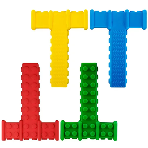 Cross-Border Popular T-Shaped Silicone Teething Stick with Bumps, Oral Muscle Training Tool for Children, Chewable and Educational