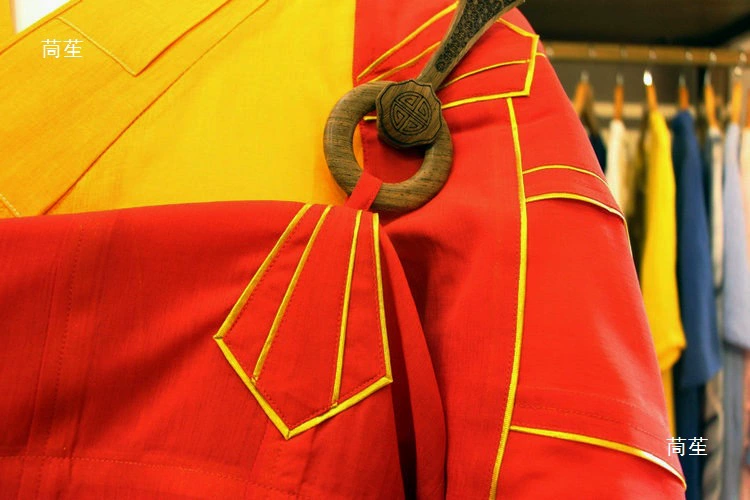 Кимоно монаха Xiangpai, монахинский халат, девяти халатов, двадцать пять халатов, буддийские робы, красный лен прародительские робы, деревянные пуговицы