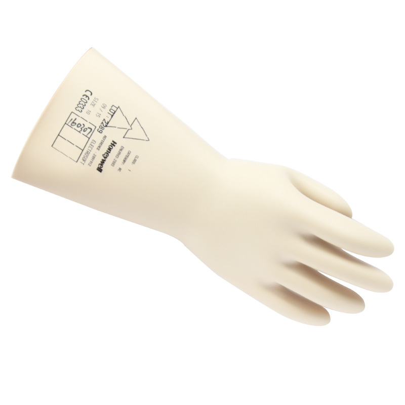 霍尼韦尔2091912乳胶绝缘手套柔软乳胶电工手套