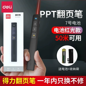 Deli 2802 Page Wicker Green Edition Business Teaching Pen Red Laser демонстрация демонстрируйте дистанционное управление ручкой Ppt Ppt Pen