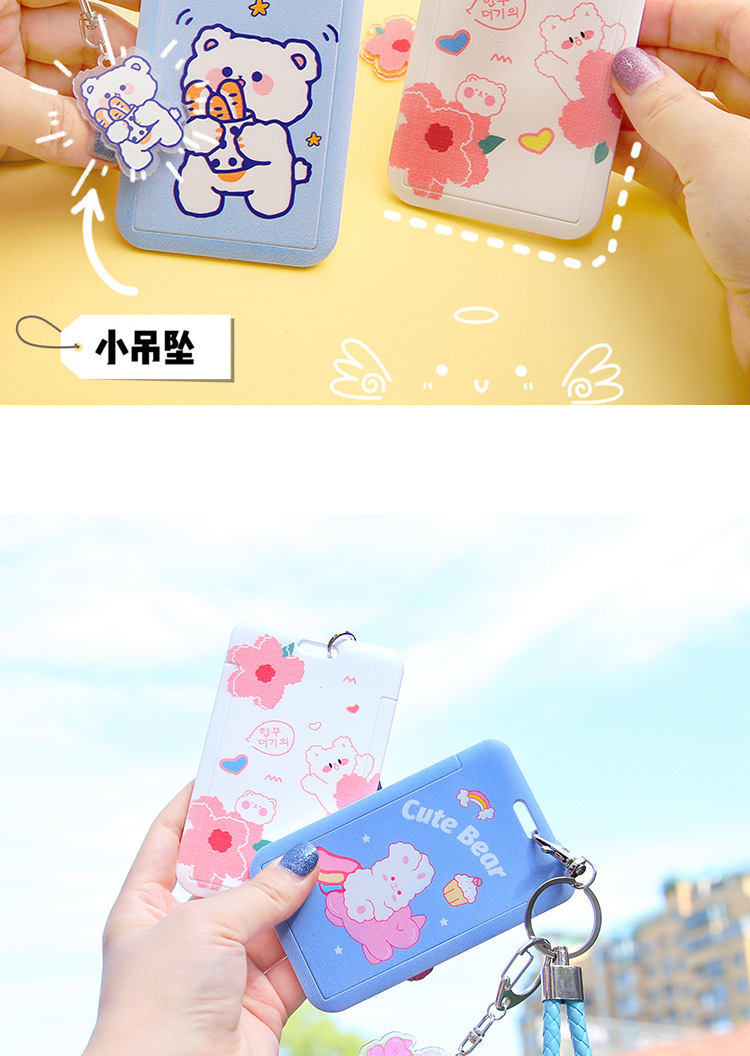 Nihaojewelry Cute Cartoon Sliding Cover Card Set Wholesale Accessories display picture 3