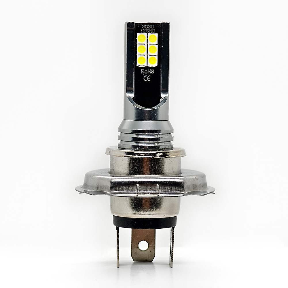 Car LED Headlight H7 H4 3030 12SMD Fog Light 9005 H11 Bulb