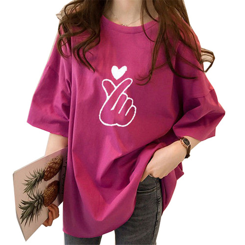 Maternity top summer wear nursing top postpartum wear loose late pregnancy short stature big belly t-shirt summer short sleeve fashion