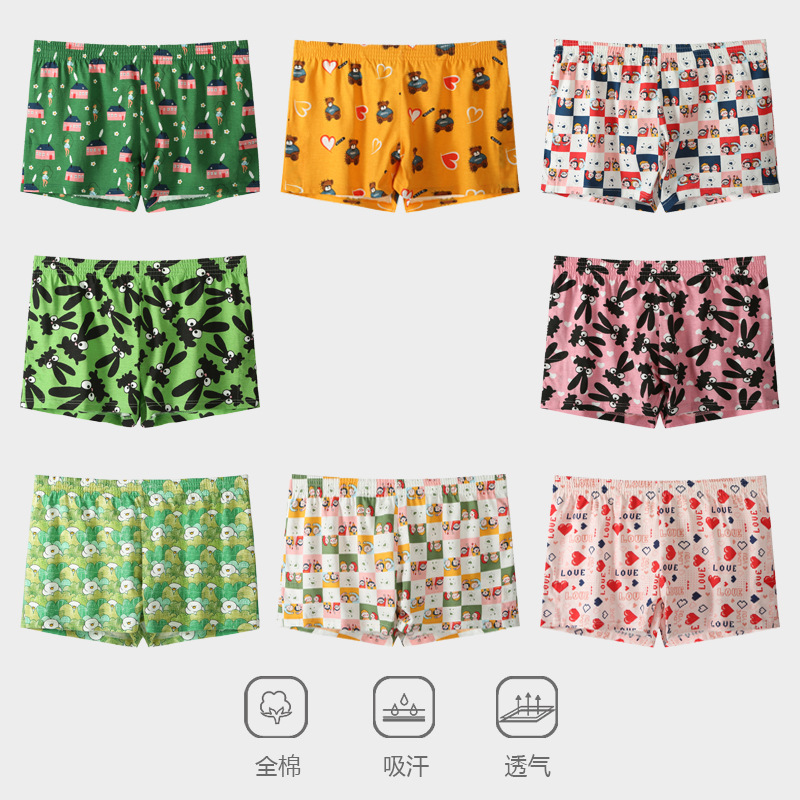 Men's Underwear Pure Cotton Loose Large Size Boxer Briefs Mid-Waist Casual Breathable Shorts Boxer Briefs Cotton Aro Pants