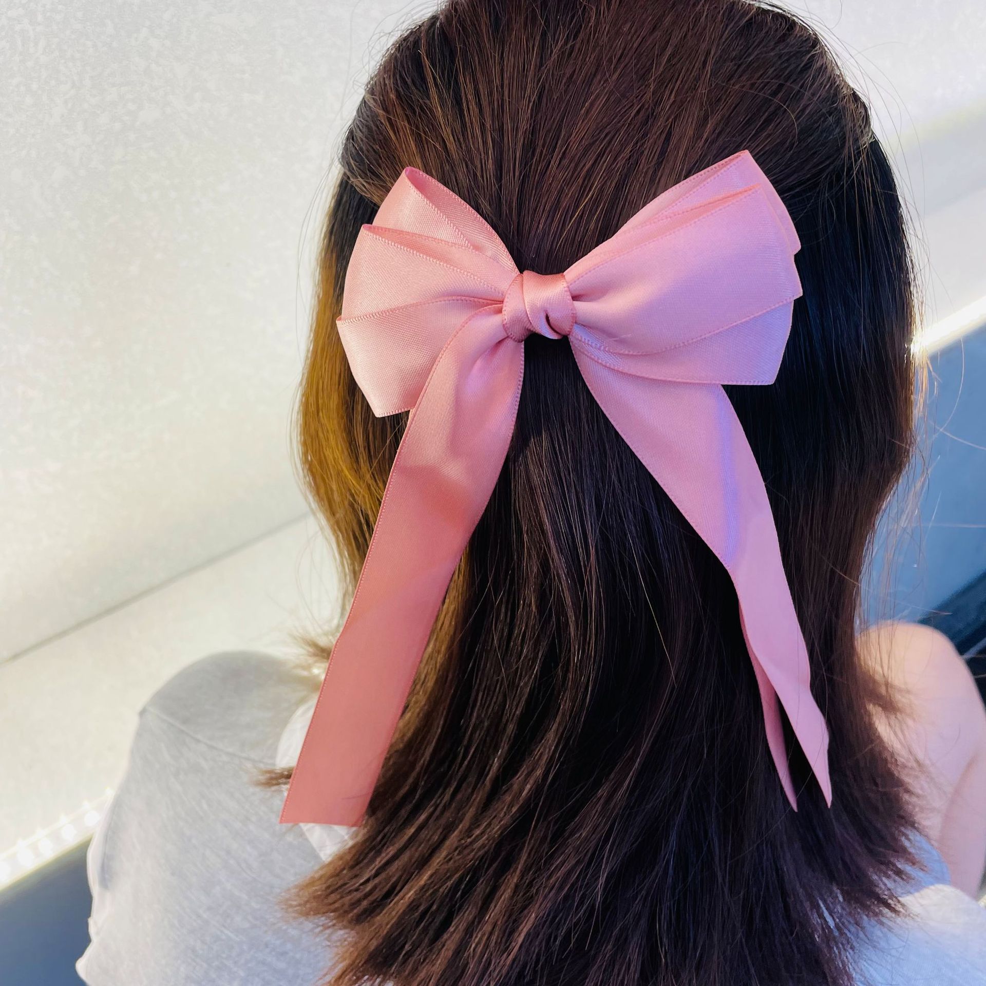Women's Elegant Simple Style Bow Knot Silk Hair Clip display picture 4