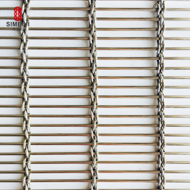 帘雅系列 绳杆网 幕墙 酒店大堂 走道防护  金属网 白钢网围场