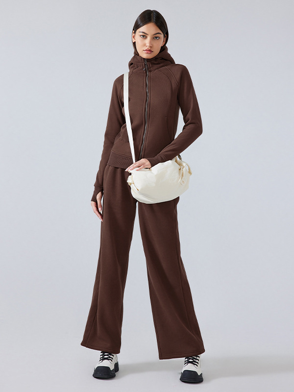 秋冬の新型ベルベットと帽子のジッパー付きスポーツコート女性レジャーアウトドアスポーツヨガ服